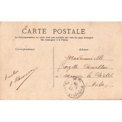 Carte postale ancienne Issoudun – Place de Vouet et église Notre-Dame du Sacré-Cœur