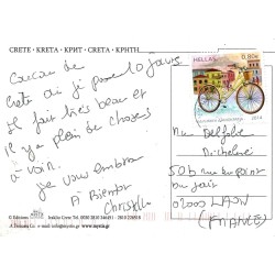 Carte Postale Ancienne Crète Village Traditionnel Mystis Editions