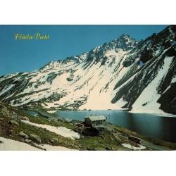 Carte postale ancienne Flüela Hospiz Davos Engadin col suisse