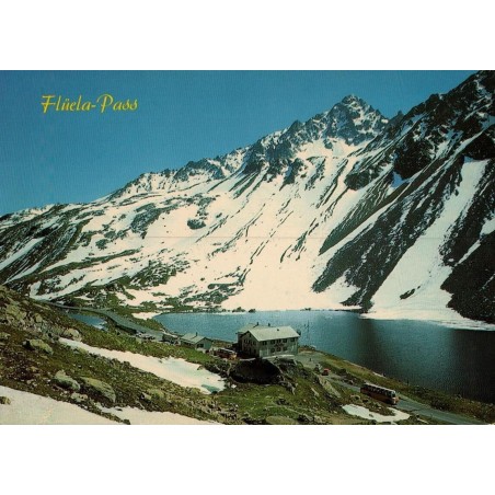 Carte postale ancienne Flüela Hospiz Davos Engadin col suisse
