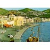 Carte Postale Moderne du port de Vathy à Samos avec timbres grecs et correspondance manuscrite