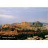 Carte Postale Moderne de l'Acropole d'Athènes avec vue panoramique du Parthénon, non voyagée, message manuscrit daté de 1998.
