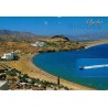 Carte Postale Moderne de la baie de Vlycha près de Lindos sur l'île de Rhodes en Grèce, voyagée en 2013.