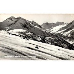 Carte Postale Ancienne des Alpes autrichiennes montrant le Plattenkogel et le massif du Reichenspitze enneigés.