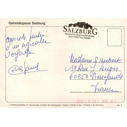 CPSM Salzbourg Getreidegasse Autriche