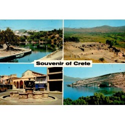 CPSM Crète Grèce multivues touristique.