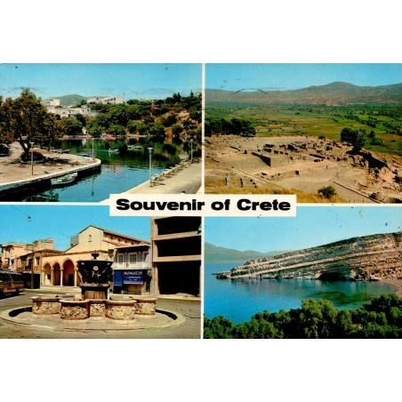 CPSM Crète Grèce multivues touristique.