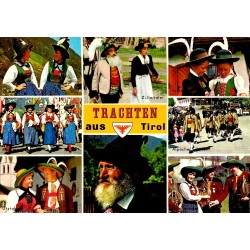 Tyrol Trachten costumes traditionnels Autriche Carte Postale Moderne CPM