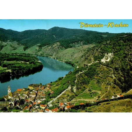 Dürnstein Wachau vue aérienne Autriche Carte Postale Moderne CPM