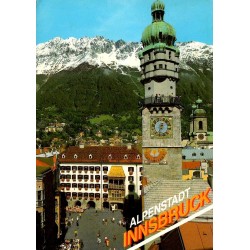 Innsbruck Stadtturm Goldenes Dachl Tyrol Carte Postale Moderne CPM