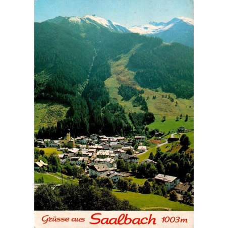 Saalbach panorama Schattberg Autriche Carte Postale Moderne CPM