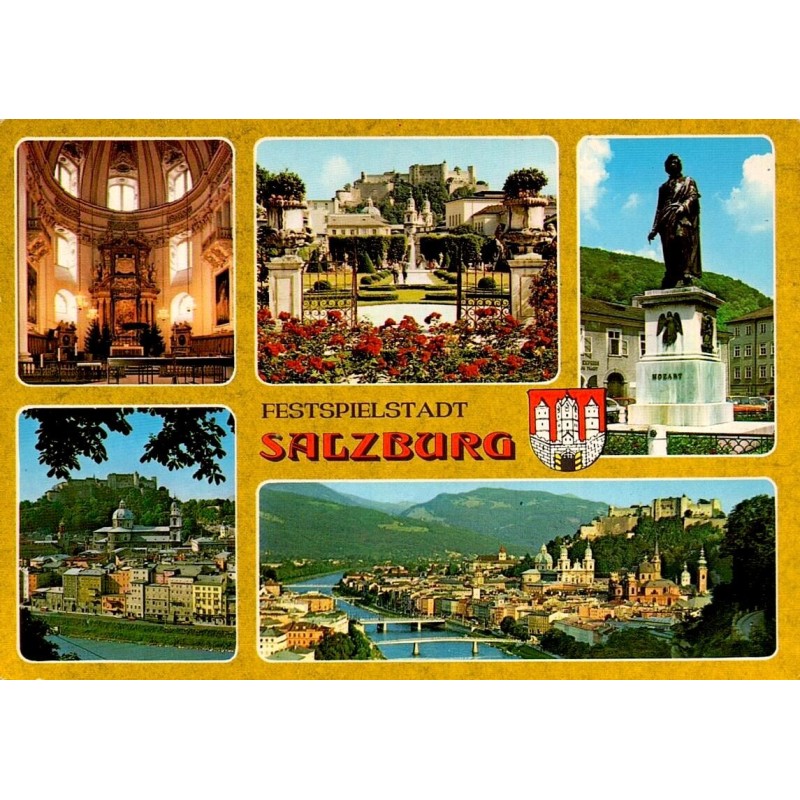Salzburg multivues Autriche Carte Postale Moderne CPM