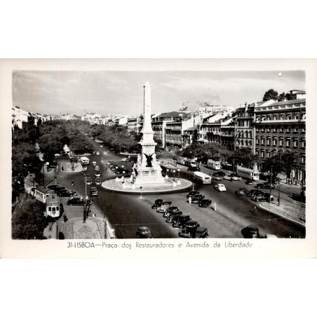 Lisbonne Restauradores CPA