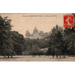 Château de VALENCAY (Indre) Vue prise du Parc
