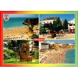 CPM multivues d'Albufeira Algarve Portugal avec plages et centre historique