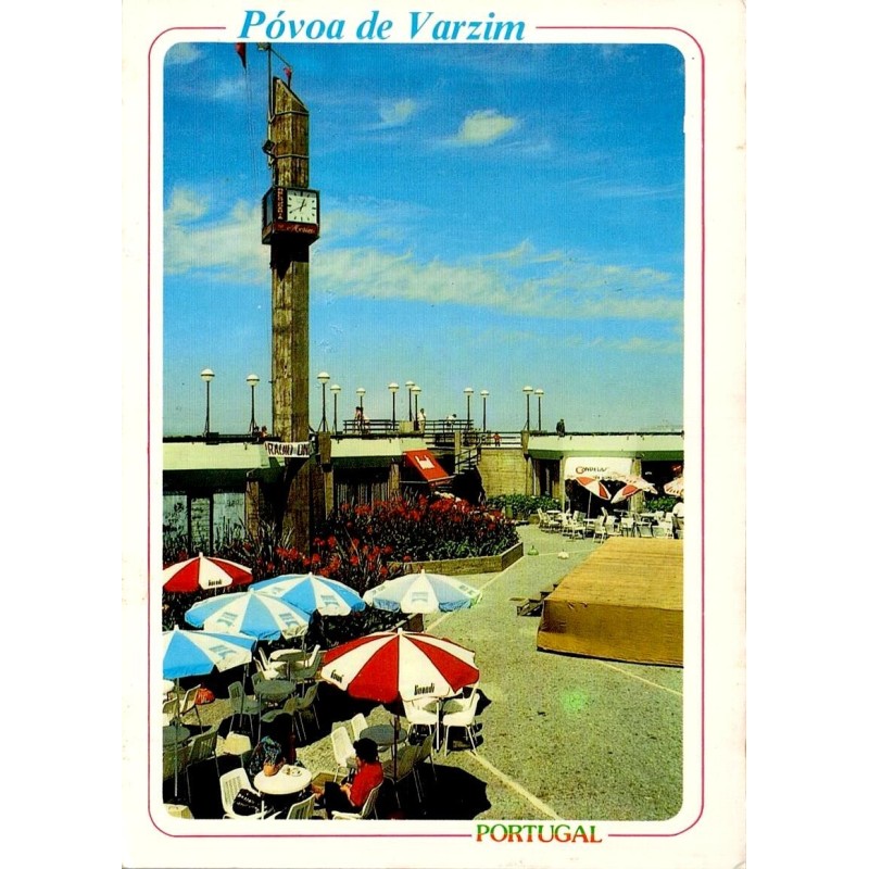 CPM Póvoa de Varzim avenue du front de mer Portugal