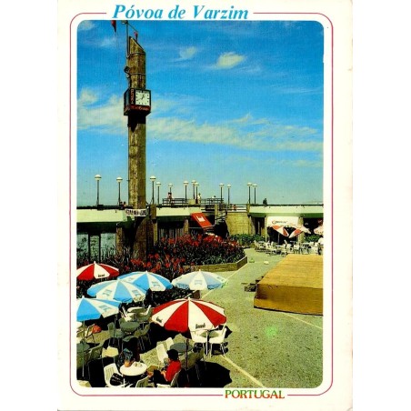 CPM Póvoa de Varzim avenue du front de mer Portugal