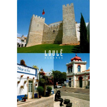 Carte postale CPM de Loulé avec château médiéval et centre historique en Algarve au Portugal