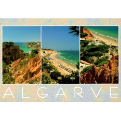 Carte postale CPM de la Praia da Falésia en Algarve avec falaises et plages du Portugal