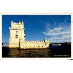 Carte postale moderne de la Torre de Belém à Lisbonne Portugal circulée en 2006