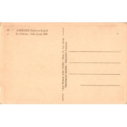 Carte postale ancienne Amboise – Château aile Louis XII