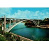 Carte postale CPSM Porto Portugal Pont de l'Arrábida sur le Douro