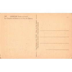 Carte postale ancienne Amboise – Chapelle Saint-Hubert & parc du château