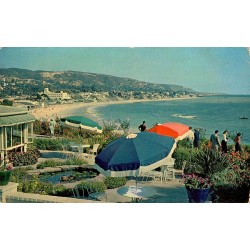 Carte postale ancienne Victor Hugo Inn Laguna Beach Californie États-Unis