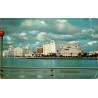 Front de mer de Long Beach depuis Rainbow Pier Californie Carte Postale CPSM circulée de 1954