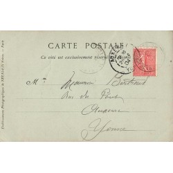 Carte postale ancienne Loches – Entrée du château médiéval