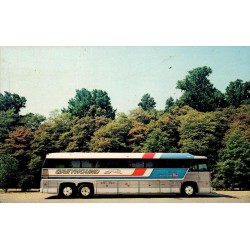 Autocar Greyhound Americruiser aux États-Unis Carte Postale CPM
