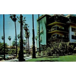 Carte postale CPSM Beverly Hills Hotel Californie États-Unis circulée en 1954