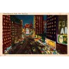 Carte postale CPA Times Square de nuit New York Manhattan États-Unis