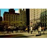 Carte postale Central Park South New York City fiacres États-Unis