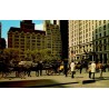 Carte postale Central Park South New York City fiacres États-Unis
