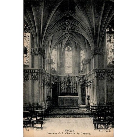 58 - AMBOISE Intérieur de la Chapelle du Château