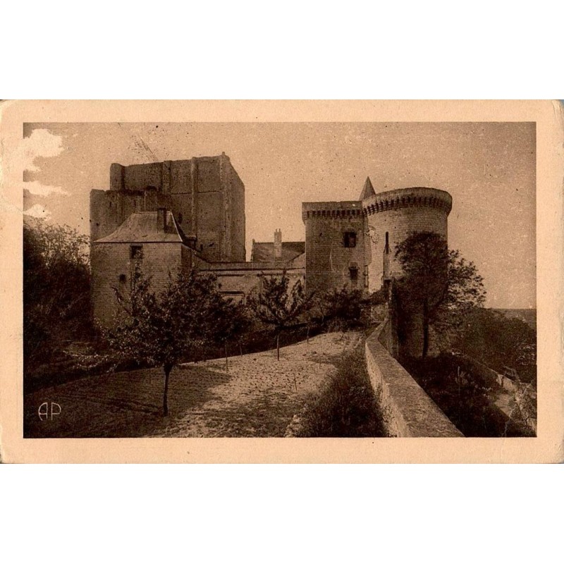 14 - LOCHES -LE Donjon, L'entrée et la Cour Louis XI