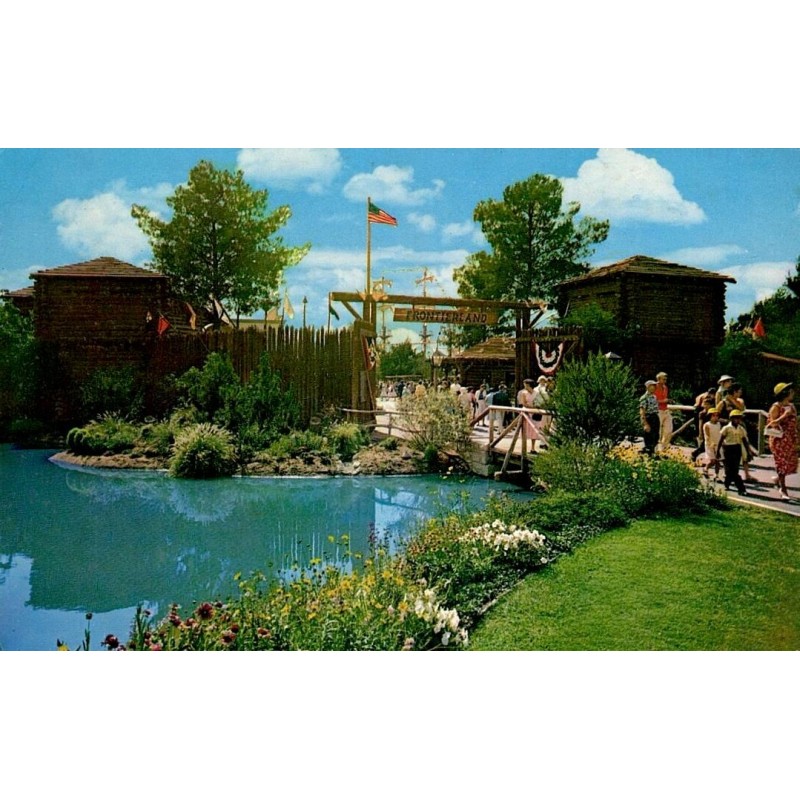 Carte postale Disneyland Anaheim Frontierland Entrance Californie