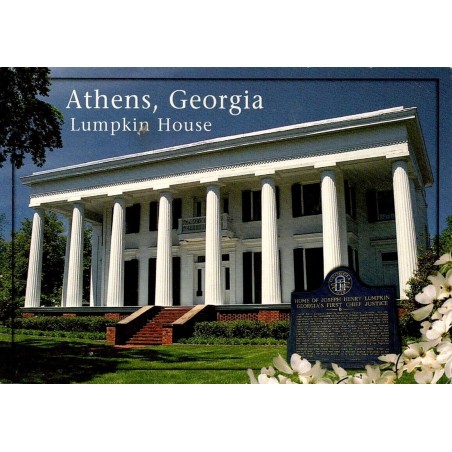 Carte postale Athens Georgia Lumpkin House demeure historique États-Unis