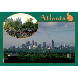 Carte postale Atlanta Géorgie skyline Piedmont Park Dogwood Festival