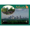 Carte postale Atlanta Géorgie skyline Piedmont Park Dogwood Festival
