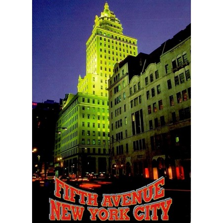 Carte postale Fifth Avenue New York City de nuit