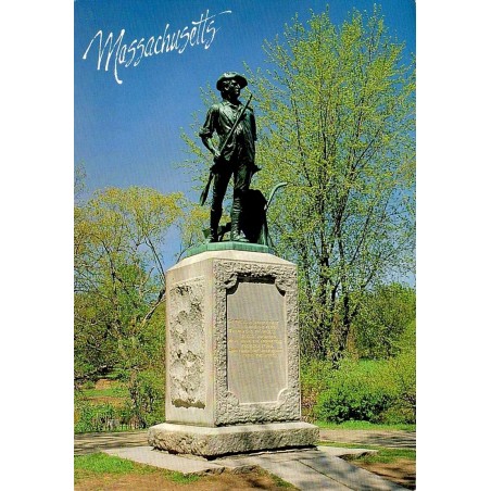 Carte postale The Minuteman Statue Concord Massachusetts
