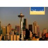 Carte postale Seattle Space Needle skyline Washington USA