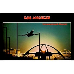 Carte postale Los Angeles International Airport LAX Theme Building Californie