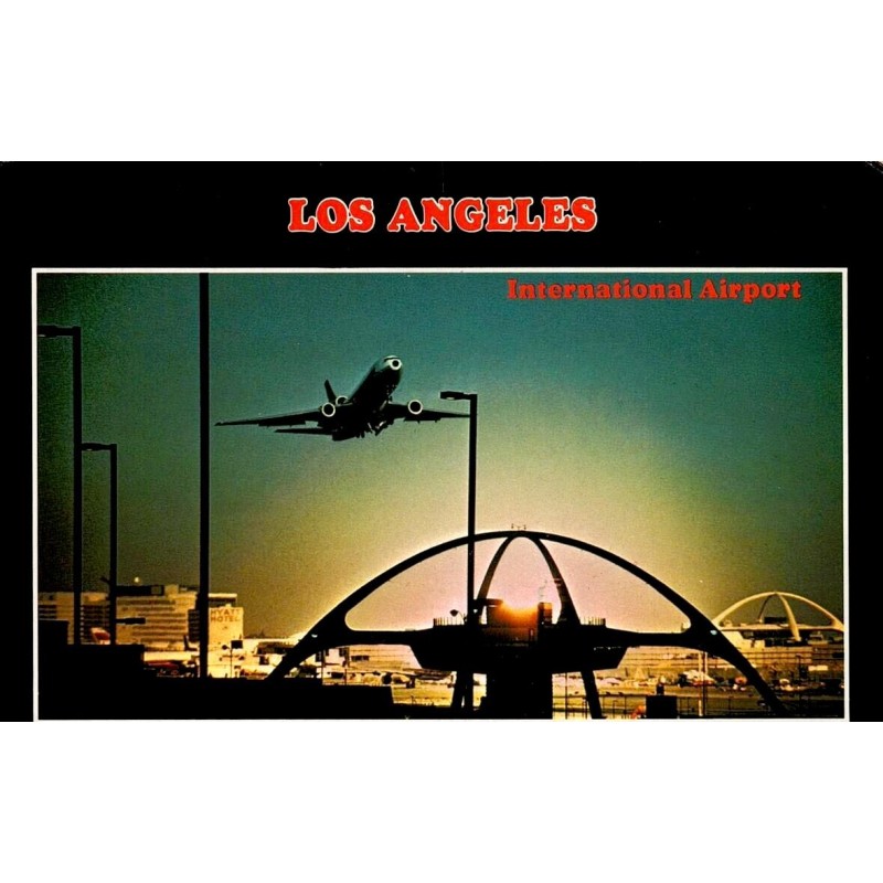 Carte postale Los Angeles International Airport LAX Theme Building Californie