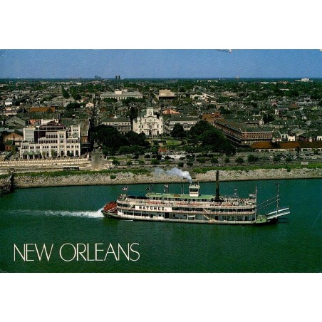 Carte postale New Orleans bateau à aubes Natchez Mississippi Louisiane