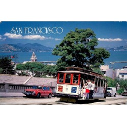 Carte postale San Francisco cable car Hyde Street Californie