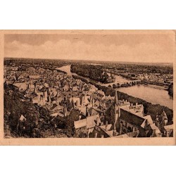 9 CHINON - Quartier et Église St Maurice la vienne et Pont de la "Nonnain"