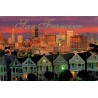 Carte postale moderne San Francisco Painted Ladies Alamo Square Californie
